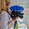 21 роза Эквадор Синяя